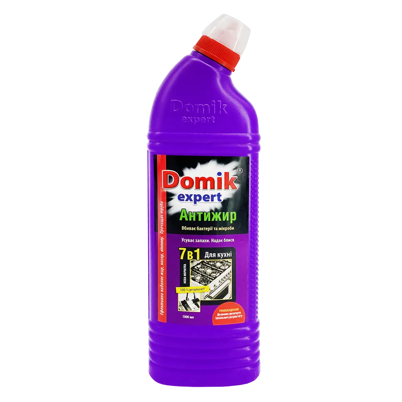 Антижир Гель для кухні 7 в 1 Domik Expert 1000 мл